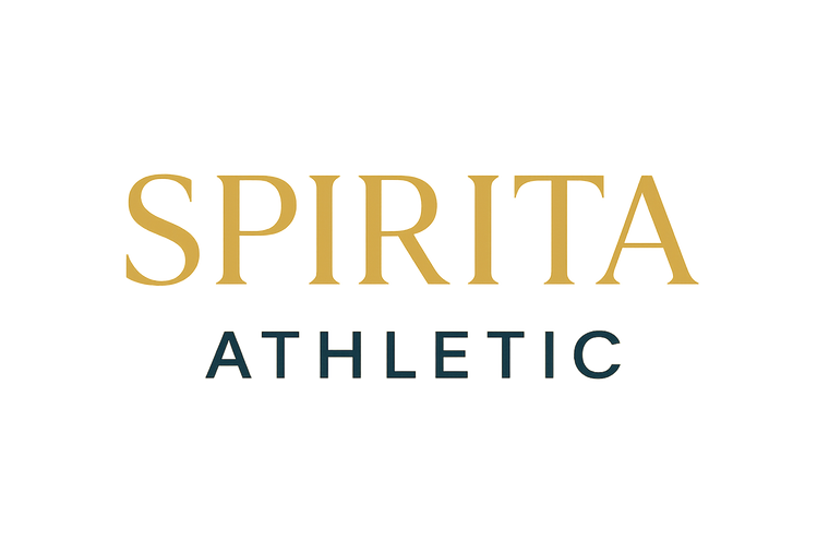 show me what it would look like with just the text. change the color of "spirita" to gold.